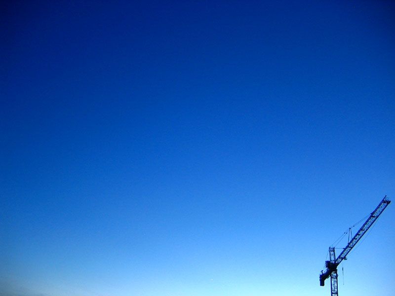 clear blue sky
