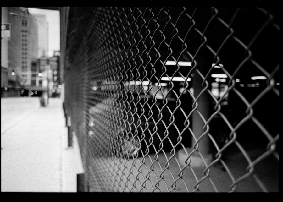fence on Grand ave